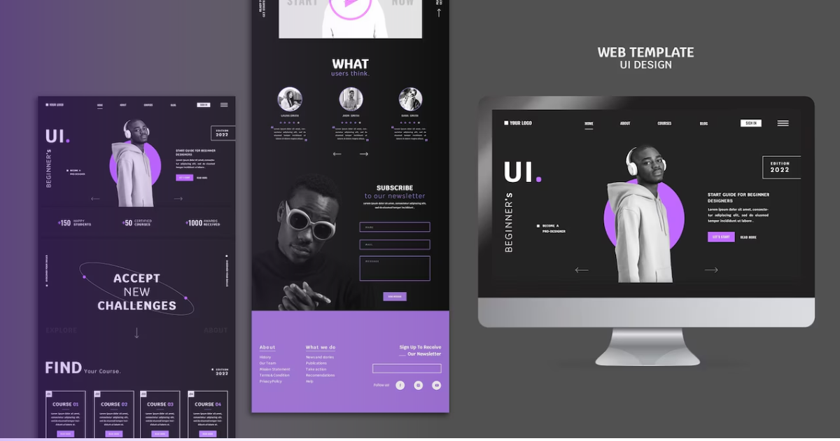 Modern website layout